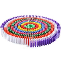 Fonderland 480pcs Wooden Domino Block Tiles Tumbling Dominoes Knock Down Toys AU