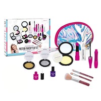 Kid Girls Makeup Set tool Eco-friendly Cosmetic Pretend Play Kit Princess Toy Laser Bag