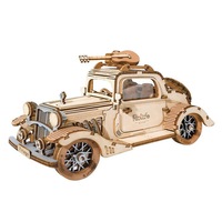 Robotime Retro Vintage Car DIY 3D Wooden Puzzle Model Kit Toy TG504