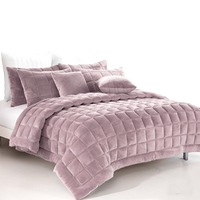 Alastairs Augusta Blush Faux Mink Quilt / Comforter Set (Single, Double, Queen, King, Super King)