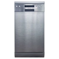 Domain 45cm Slimline 8 Place Stainless Steel Electronic Freestanding Dishwasher