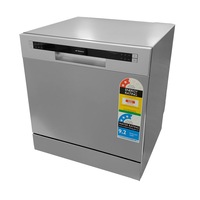 Domain 8 Place Stainless Steel Interior Electronic Benchtop Dishwasher - Silver