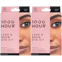 1000 Hour Eyelash & Brow Dye Kit Natural Black 2x ValuePack