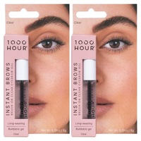 1000 Hour Instant Brows Eyebrow Mascara Clear 2x 14g Value Pack
