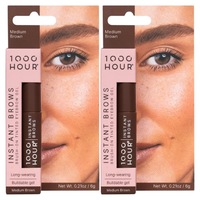 1000 Hour Instant Brows Medium Brown 2x 14g Value Pack
