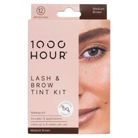 1000 Hour Plant Extract Eyelash & Brow Dye Kit Natural Medium Brown