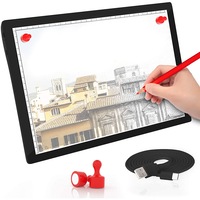 USB Powered A4 Magnetic Pad Guide Light Tracing and Drawing Board