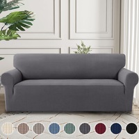 Smarcute Stretch Couch Cover Sofa Cover Slip Cover 1 piece Full Protect Thick Soft 1/2/3/4 Seater