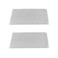 2Pack Premium Non-Slip Loofah Shower Mat Bathroom Safe 75 x 44 cm