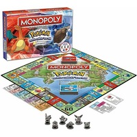 Monopoly Pokemon Edition with 6 Metal Tokens for family kids Game