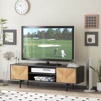 Chrovern TV Entertainment Units TV Cabinet 140cm Wide Bedroom Tv Unit