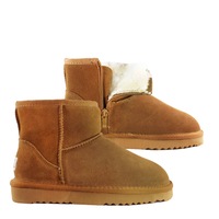 Waratah UGG Unisex Water Resistant Mini Zip Boot - Chestnut