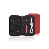 11 In 1 USB Light Up LED Knitting Crochet Needles Kit Tool Sweater Sewing Set