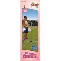 Orbit - Metal Clothes Line Peg N Play