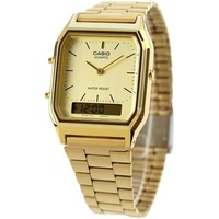 Casio Watch Vintage Retro Men's AQ-230GA-9DQ AQ230 AQ230A Dual Time Alarm Stopwatch Water Resistant