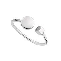 Sterling Silver Geometric Shapes Ring