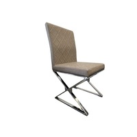 Xina Dining Chairs – PU Leather with Chrome Stainless Steel Base