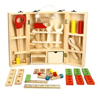Children's Wooden Tool Set Box+ Carpenter set pretend play educational building toy