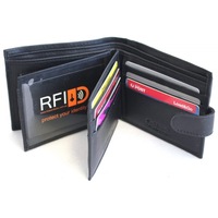 Quality Hide Leather Wallet. Style 11004 Black 12004 Brown Hide & Chic