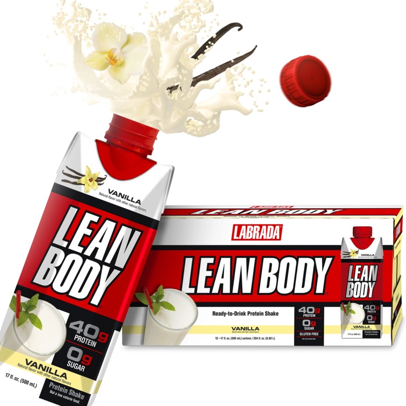 LEAN BODY PROTEIN SHAKE Ready-To-Drink 12 pack 500ml Vanilla Australia