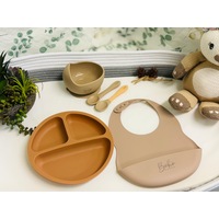 Boho Wild child - 5 Piece Silicone Baby Feeding Bundle - 100% Baby Safe, BPA Free