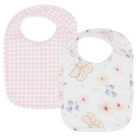 Living Textiles - Baby Bibs - 2 Pack - Butterfly Garden