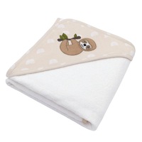 Living Textiles - Hooded Towel - Happy Sloth