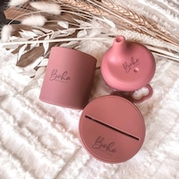 Boho Wild Child - Silicone Sip & Snack Set