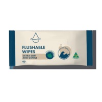 CleanLife Aloe Vera Flushable Wipes 40 sheets x 12 packs per carton