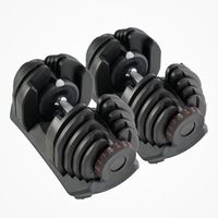 FitnessLab 80kg Adjustable Dumbbells Dumbbell Set Weight Dumbbells Plates Exercise Fitness 2x 40kg