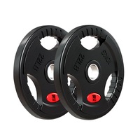 FitnessLab Rubber Olympic Weight Plates Lifting Bumper Barbell Fitness Home Gym Crossfit Training