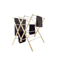 Wooden Clothes Airer 12 Rail Foldable