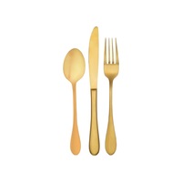 Tablekraft Soho Gold Dessert Fork, Knife, Spoon x 36