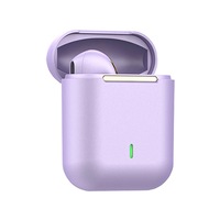 J18 TWS True Wireless Earbuds Upgraded Bluetooth 5.1 Chip - Touch Control Hifi in-Ear Sport Earphones - Deep Bass Stereo Sounds with Noise Cancelling Microphone - Purple