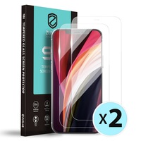 [2 Pack] ZUSLAB iPhone 12 Pro 6.1" / 12 6.1" Tempered Glass Screen Protector Case Friendly for Apple - Clear