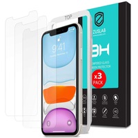 [3 Pack] ZUSLAB iPhone 11 Pro Max / XS Max 6.5" Tempered Glass Screen Protector with Installation Alignment Frame Compatible with Apple