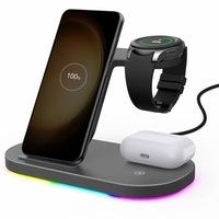 Tough On 3 in 1 Wireless Charging Stand for Samsung Android Devices