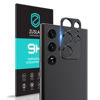 ZUSLAB Galaxy S22 Ultra Metal Camera Lens Protector Aluminum Alloy Lens Protective Cover - Space Black
