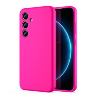 ZUSLAB Galaxy S24+ 5G Case Nano Silicone Shockproof Gel Rubber Bumper Protective Cover for Samsung (2024) - Hot Pink