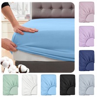 LINENOVA Premium 100% Cotton Fitted Sheet Ultra Soft Breathable For All Seasons Deep Pocket Up to 40CM