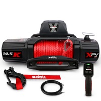 X-BULL Electric Winch 12V Synthetic Rope Wireless 14500LB Remote 4X4 4WD Boat
