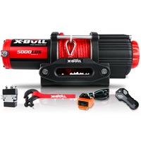 X-BULL Electric Winch 5000LBS 12V 15.2M Synthetic Rope Wireless Remote ATV UTV 4WD Boat