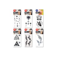 tattot - PRICE FOR 6 ASSORTED TEMPORARY TEMPORARY TATTOO PARTY ROCK