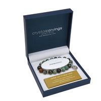 Crystal Carvings by Bramble Bay African Turquoise Tree of Life Charm Bracelet Change & Transformation