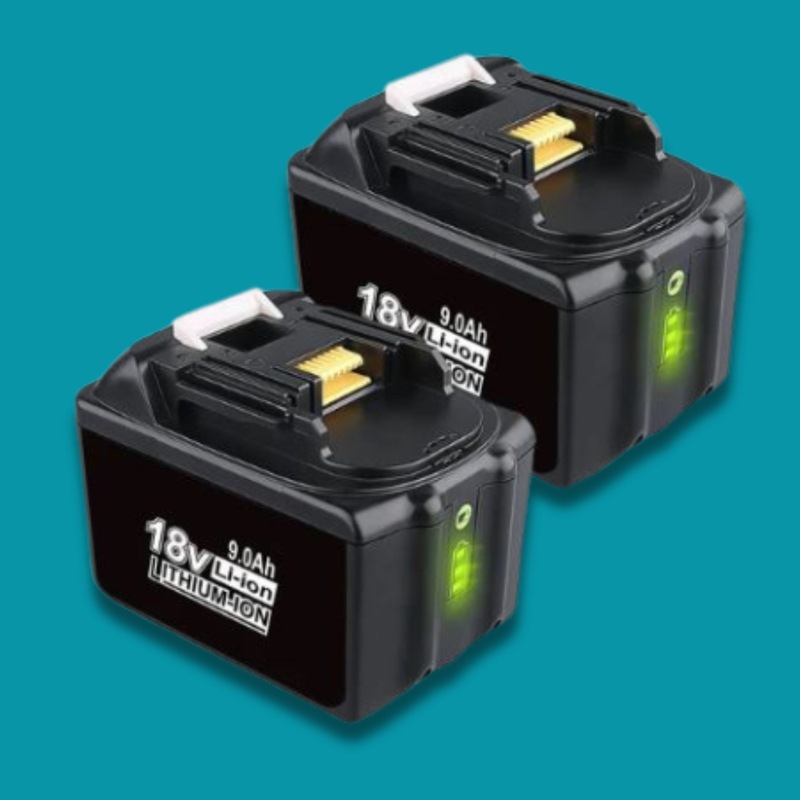 [2 Pack] 9ah 18V Makita Battery Replacement - 9000mAh Li-ion Battery Battery Mate Australia