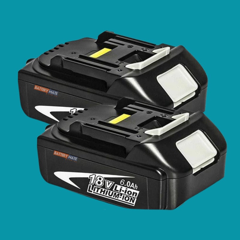 [2 Pack] 18V Makita Compatible Battery Replacement 6.0 AH - BL1830 BL1850 Battery Mate Australia