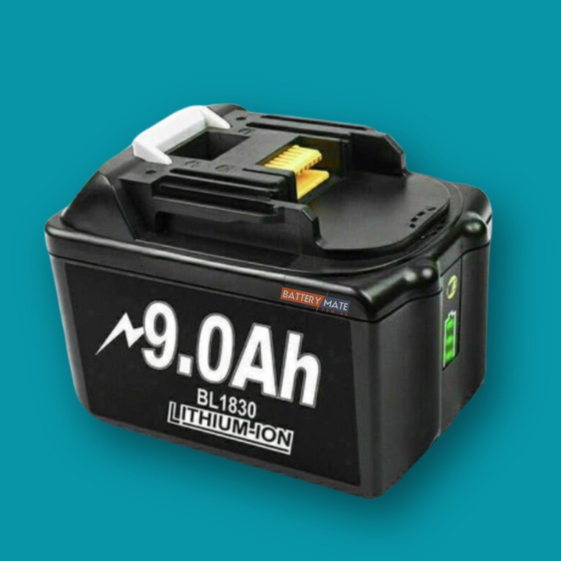 9ah 18V Makita Compatible Battery BL1830B BL1840B BL1850B BL1860B Li-Ion Battery Mate Australia