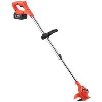 Black - Cordless Grass Trimmer Lawn Grass Brush Cutter Blade Whipper Snipper & 2 Battery