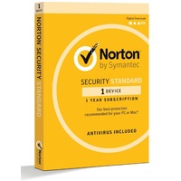Norton Security Standard 1 Device Retail Box - Compatible with PC, MAC, Android, iOS 1 Year - Non Subscription Edition ( LS)