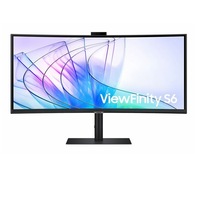 Samsung 34' ViewFinity S65VC UWQHD Ultra 3440x1440 VA Curved DP HDMI Headphone LAN HAS Tilt Swivel Business IR Camera Monitor